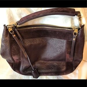 Louis Vuitton Purple Suede Handbag